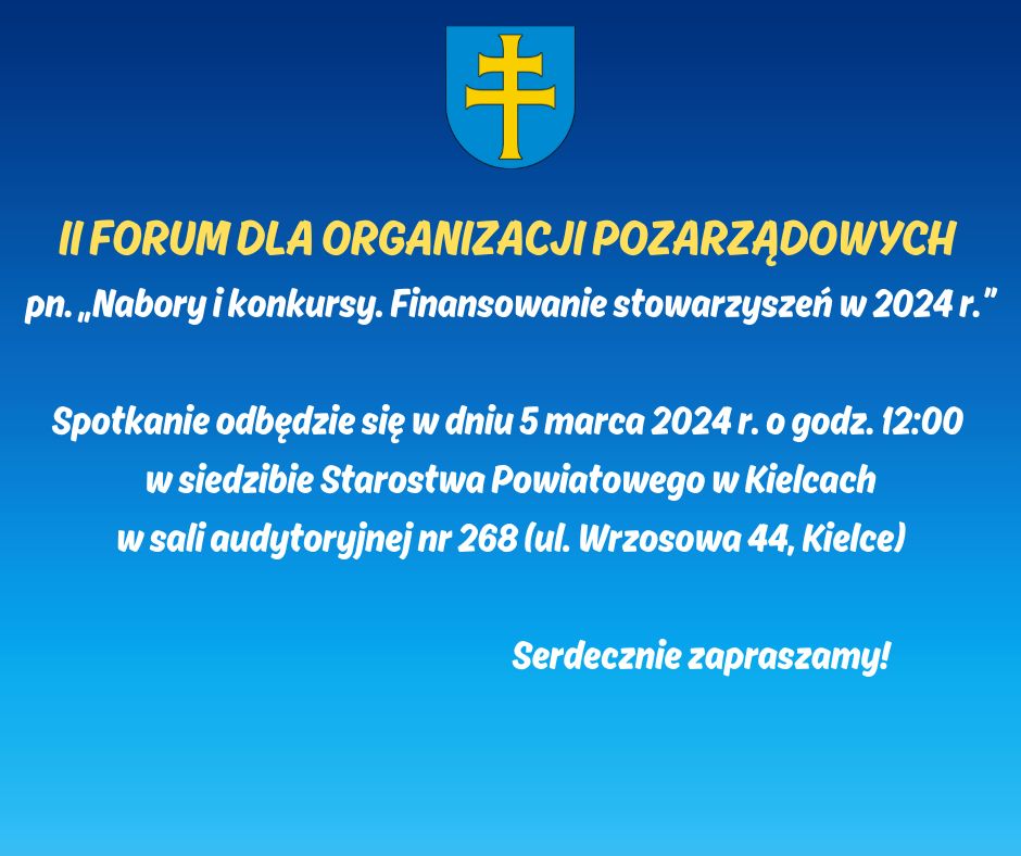 II Forum dla organizacji pozarządowych